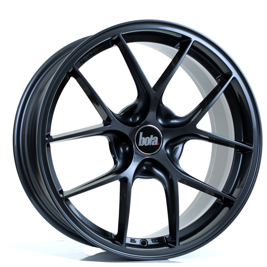 Bola FLE 18x8 5x120 Gloss Gunmetal CUSTOM OFFSET: ET40 TO 50 www.srbpower.com