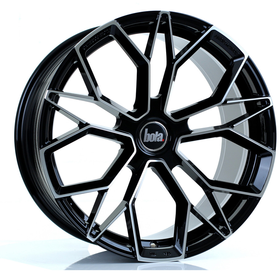 Bola FLF 19x9.5 5x118 Gloss Black Polished CUSTOM OFFSET: ET45 TO 50 www.srbpower.com