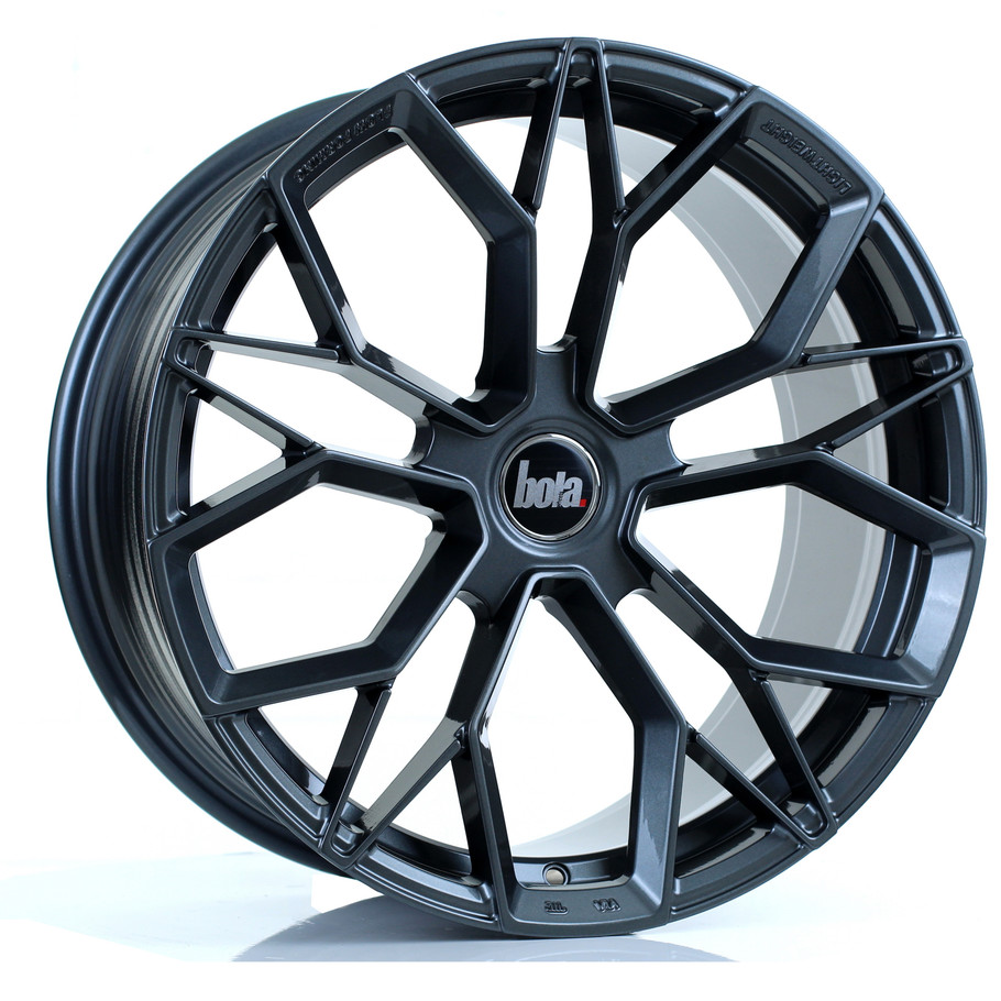 Bola FLF 19x9.5 5x100 Gloss Gunmetal CUSTOM OFFSET: ET45 TO 50 www.srbpower.com