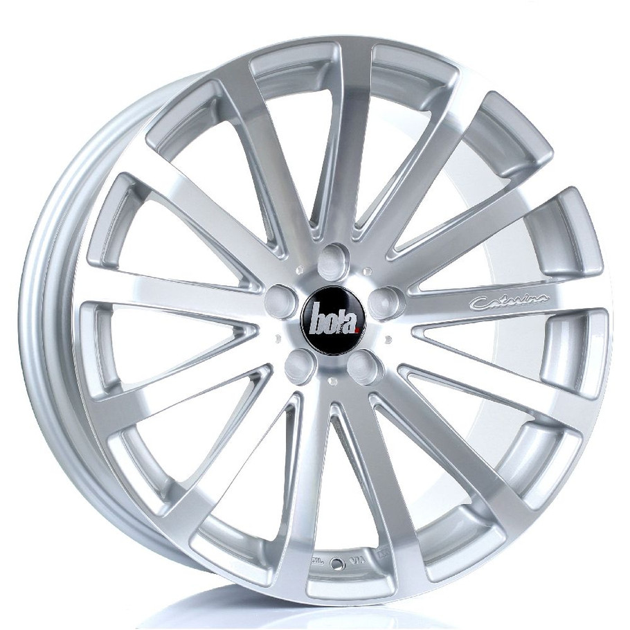 Bola XTR 20x9.5 5x120.65 Silver Polished Face CUSTOM OFFSET: ET20 TO 55 www.srbpower.com