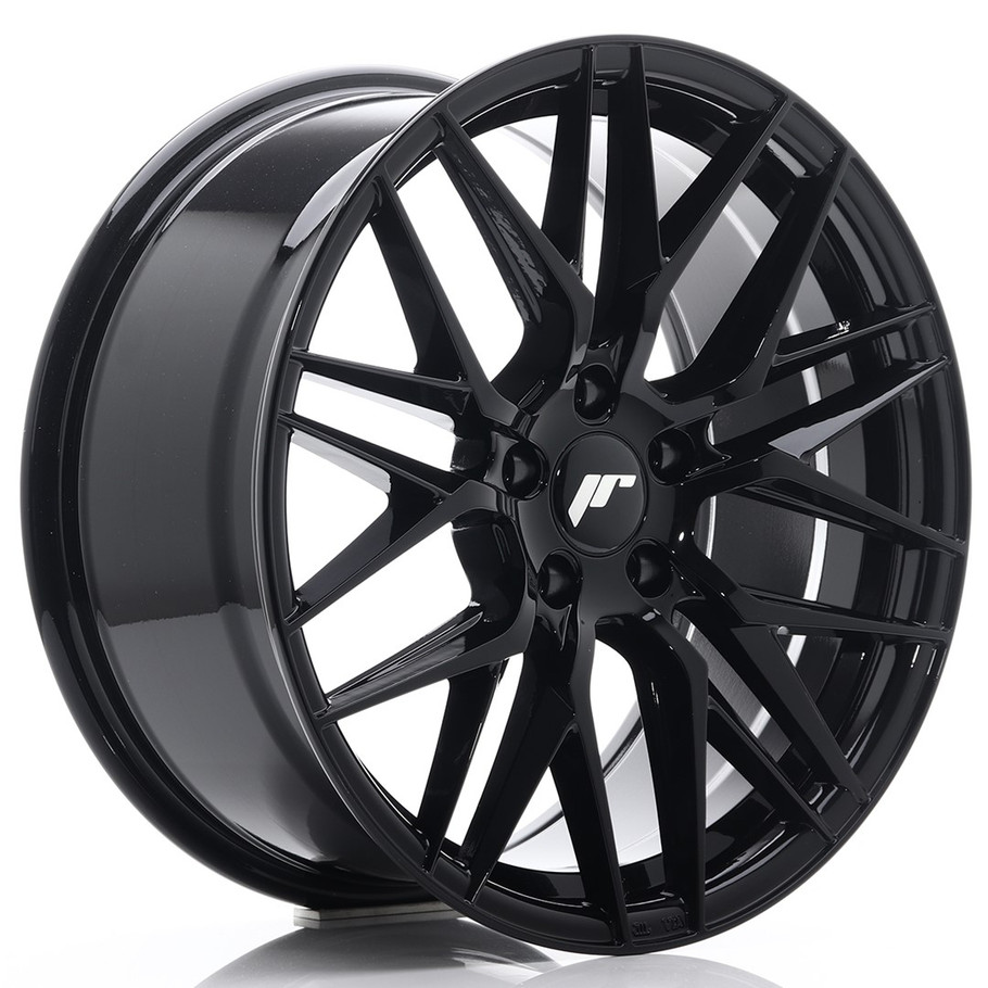 JR Wheels JR28 18x8.5 ET40 5x108 Gloss Black www.srbpower.com