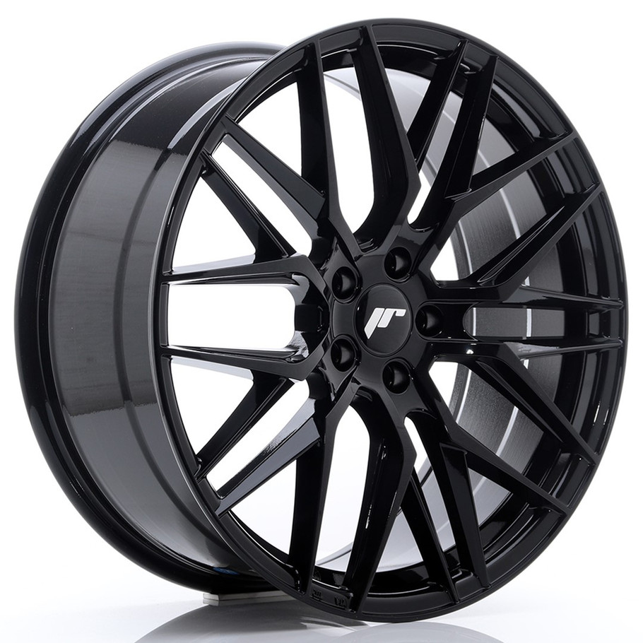 JR Wheels JR28 20x8.5 ET40 5x120 Glossy Black www.srbpower.com