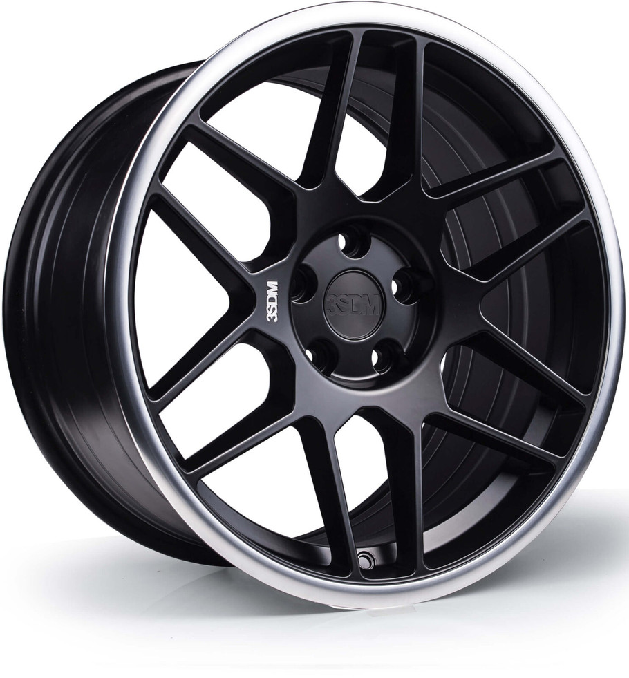 3SDM 0.09 19 inch 5x112 Matt Black Mirror Lip www.srbpower.com