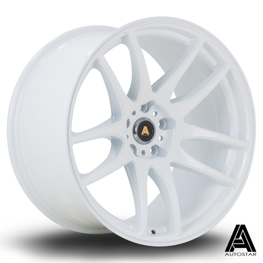 Autostar A510 19x10.5 ET22 5x114.3 73mm White (AS-A5101059D1P22PCWH0730) www.srbpower.com