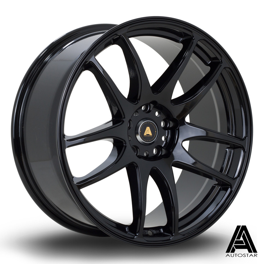 Autostar A510 19x8.5 ET30 5x114.3 73mm Black (AS-A5108519D1P30PCYB0730) www.srbpower.com