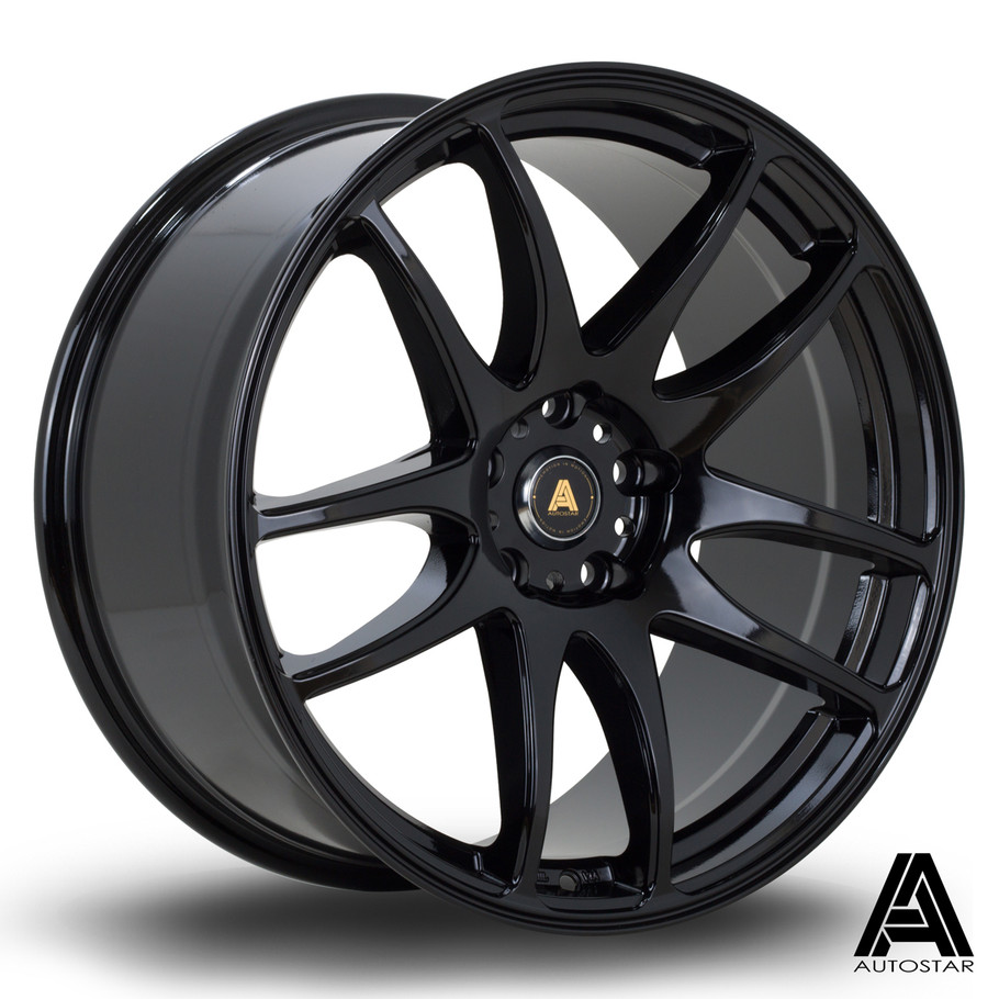 Autostar A510 19x9.5 ET35 5x114.3 73mm Black (AS-A5109519D1P35PCYB0730) www.srbpower.com