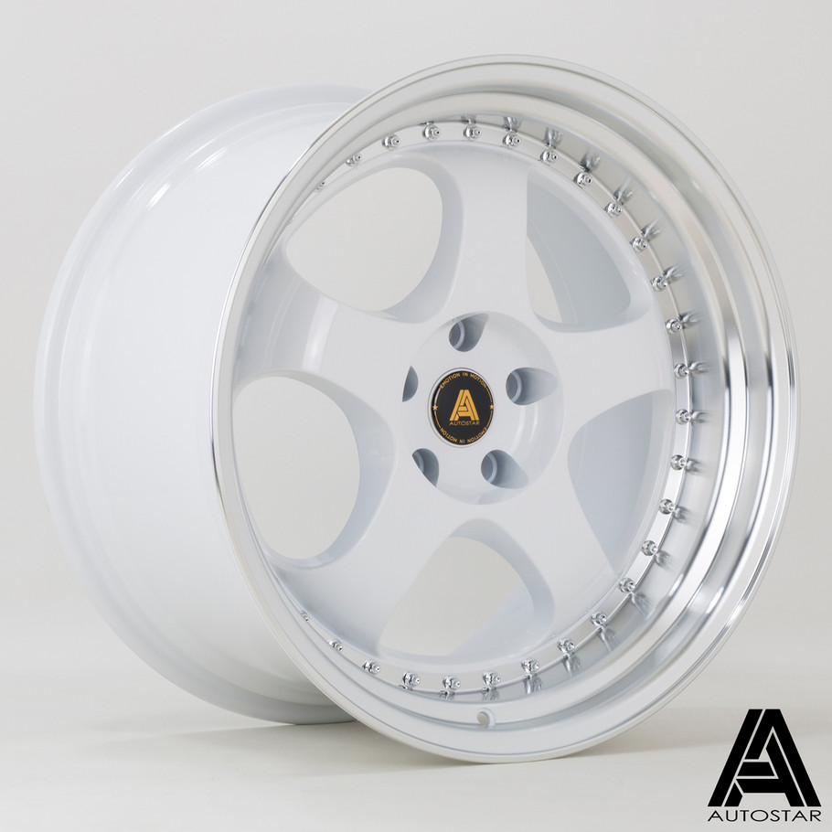 Autostar GT5 19x10.5 ET22 5x114.3 73mm RLWhite (AS-GT51059D1P22RLWH0730) www.srbpower.com