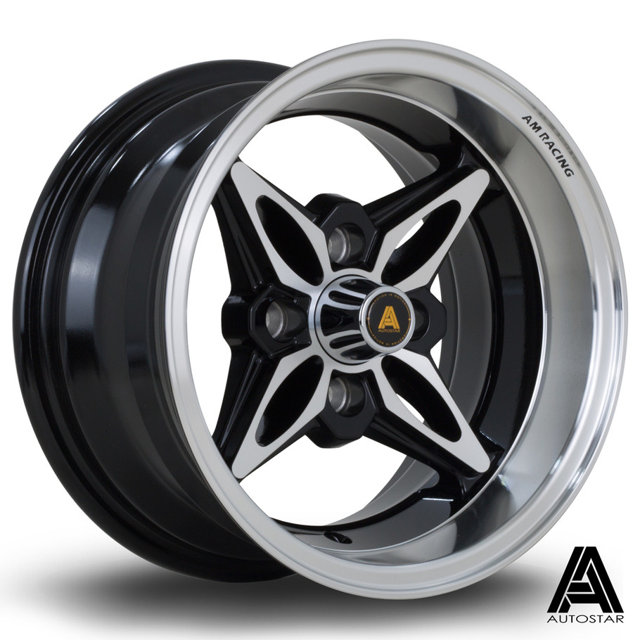 Autostar Kanji 13x7 ET-7 4x100 67.1mm PFBlack (AS-KANJ7013C1N07RFYB0671) www.srbpower.com