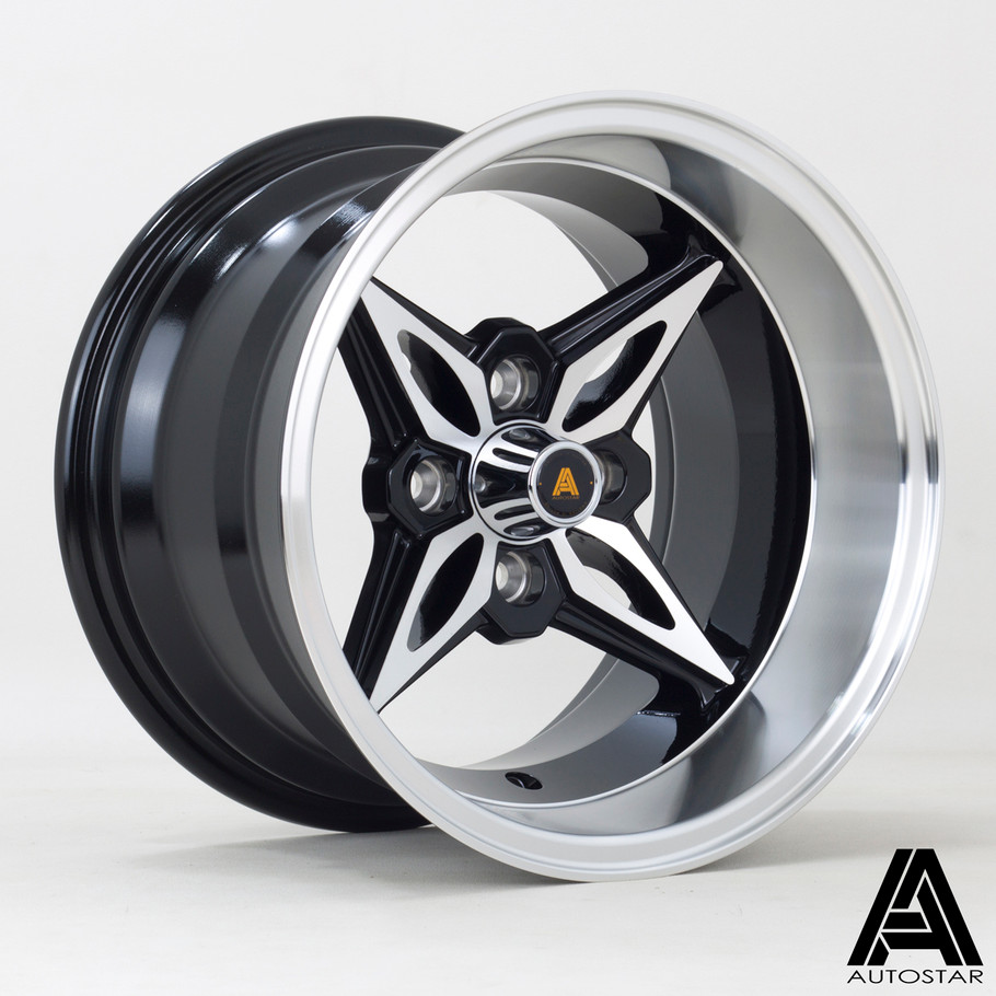 Autostar Kanji 14x9 ET-13 4x100 73mm PFBlack (AS-KANJ9014C1N13RFYB0730) www.srbpower.com