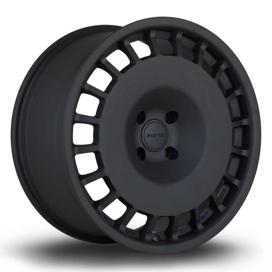 Rota D154 18x8.5 ET35 4x108 73mm FBlack2 (D1548518B1P35PCFB20730) www.srbpower.com