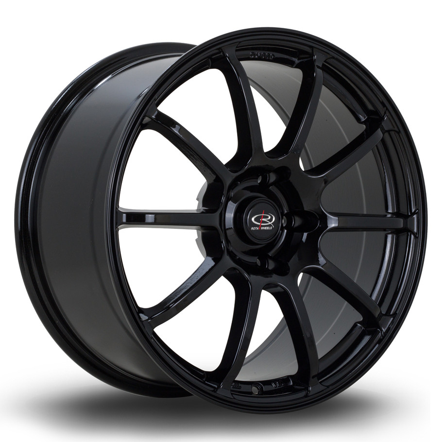 Rota Force2 18x9 ET43 5x120 76.1mm Black (GF2F9018K1P43PCYB0761) www.srbpower.com