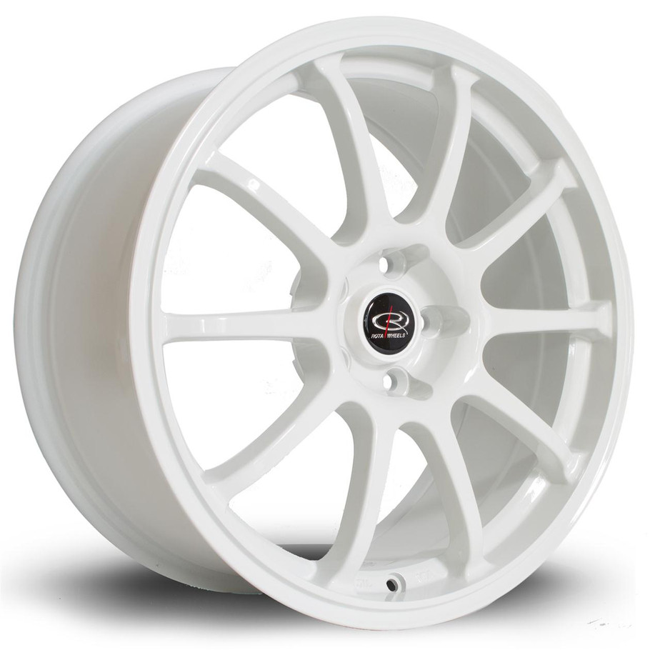 Rota Force 17x7.5 ET45 4x100 67.1mm White (GFOR7517C1P45PCWH0671) www.srbpower.com