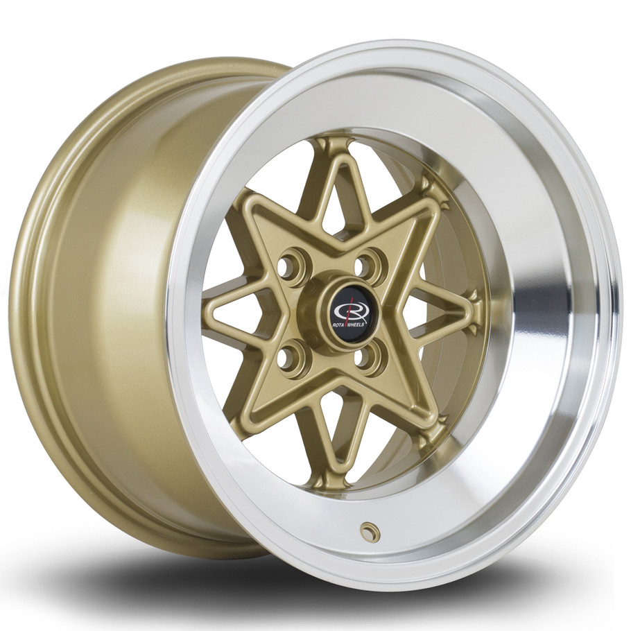 Rota Hachi 15x9 ET0 4x114.3 73mm RLGold (HACH9015A1P00RLPG0730) www.srbpower.com