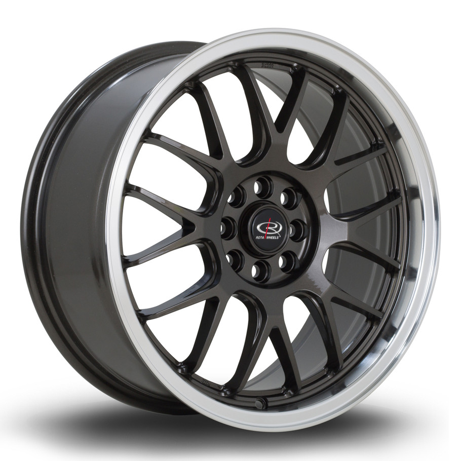 Rota MXR 17x7.5 ET40 4x108/4x100 73mm RLGunmetal (MXRF7517BCP40RLGM0730) www.srbpower.com