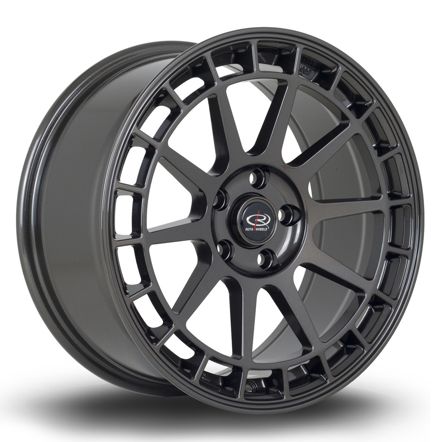 Rota Recce 17x8 ET42 5x108 73mm Gunmetal (REC18017N1P42PCGM0730) www.srbpower.com