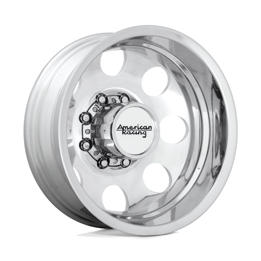 American Racing AR204 BAJA DUALLY 17x6 ET-134 8x165.1 121.50mm POLISHED - REAR (Load Rated 1451kg)