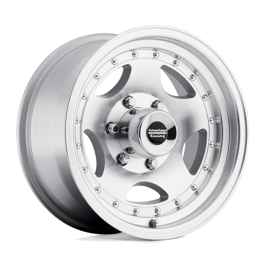 American Racing AR23 15x8 ET-19 6x139.7 108.00mm MACHINED W/ CLEAR COAT (Load Rated 862kg)
