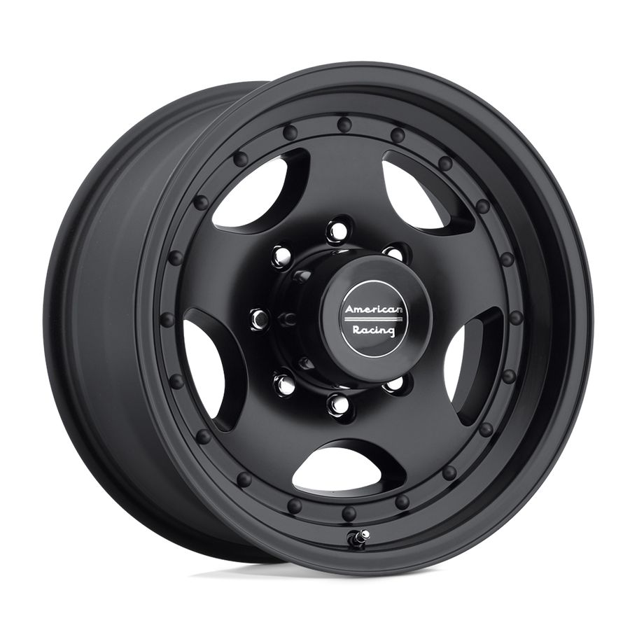 American Racing AR23 16x7 ET-6 8x165.1 130.81mm SATIN BLACK W/ CLEAR COAT (Load Rated 1380kg)