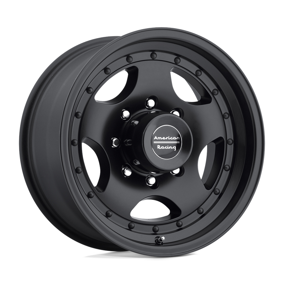 American Racing AR23 16x8 ET0 8x170 130.81mm SATIN BLACK W/ CLEAR COAT (Load Rated 1406kg)