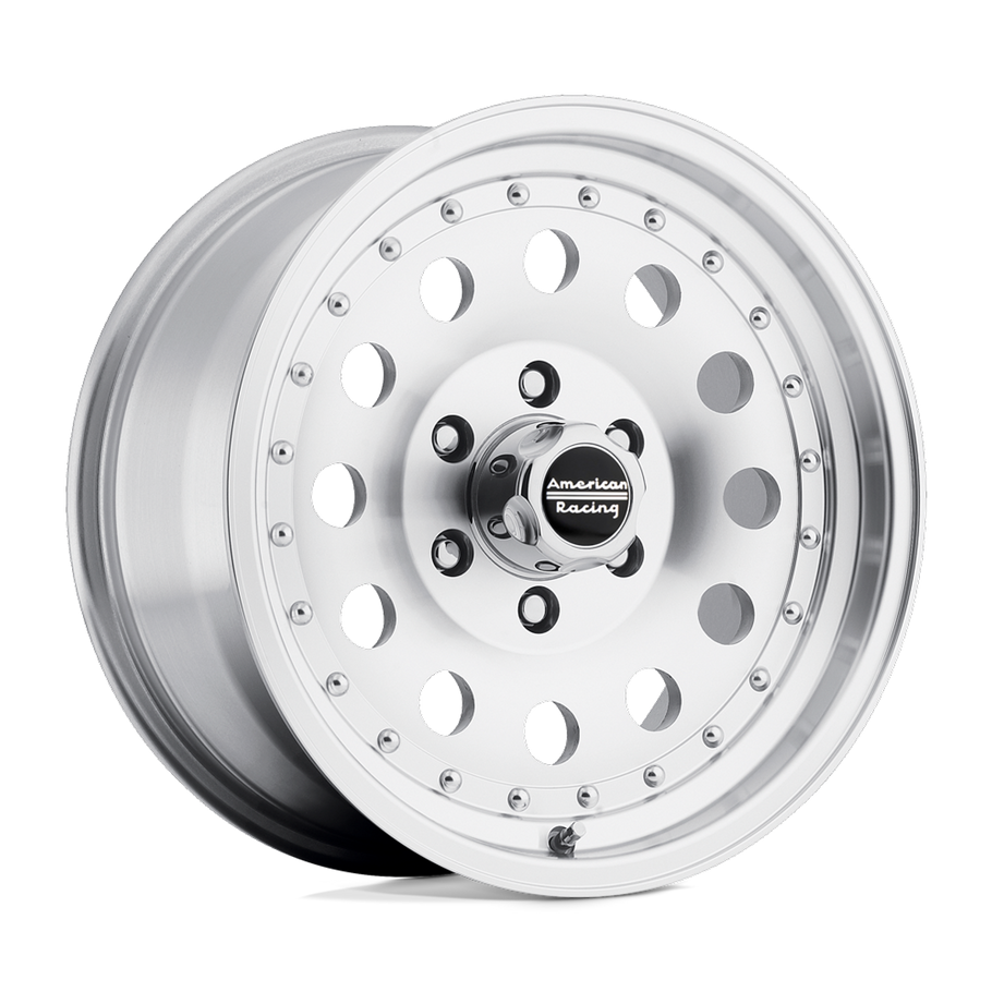 American Racing AR62 OUTLAW II 17x8 ET18 5x127 71.50mm MACHINED W/ CLEAR COAT (Load Rated 1134kg)