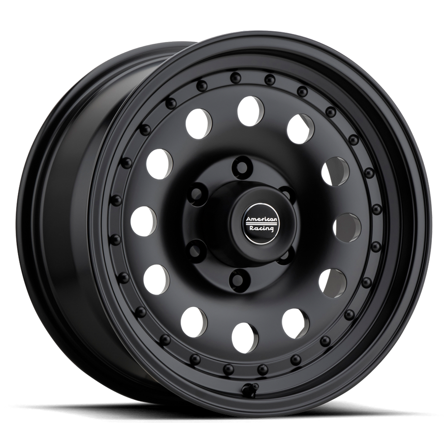 American Racing AR62 OUTLAW II 18x8 ET18 8x180 130.81mm SATIN BLACK (Load Rated 1651kg)