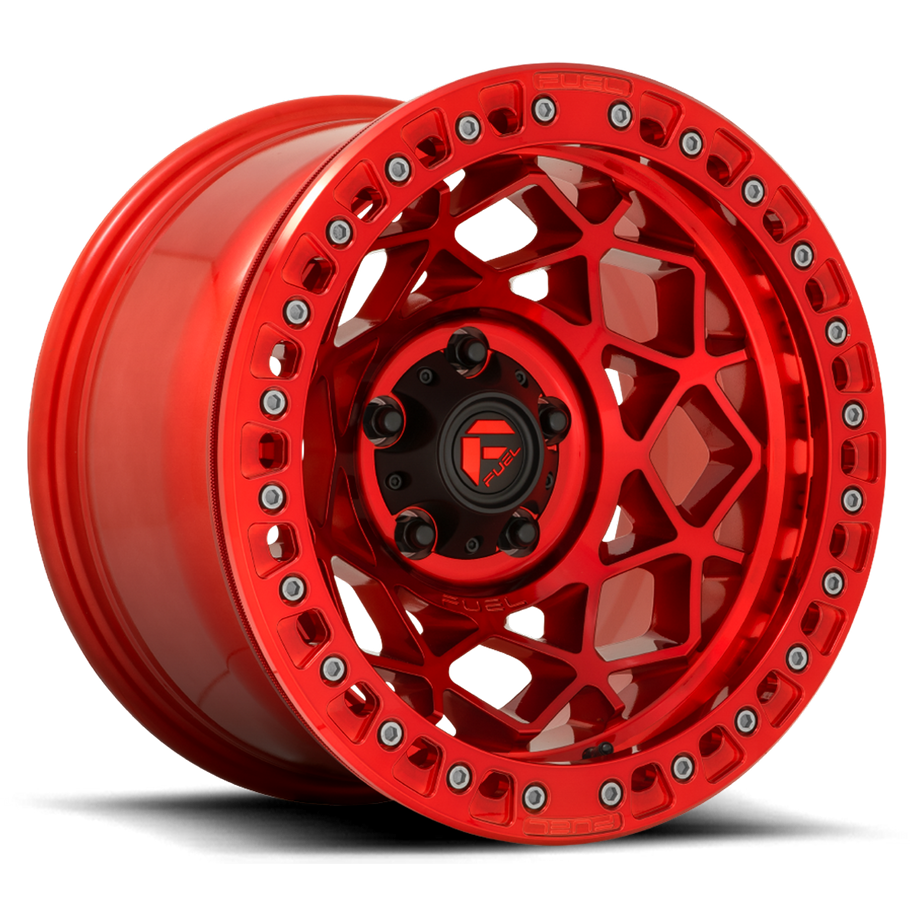 Fuel D121 UNIT BEADLOCK 17x9 ET-15 5x127 71.50mm CANDY RED (Load Rated 1134kg)