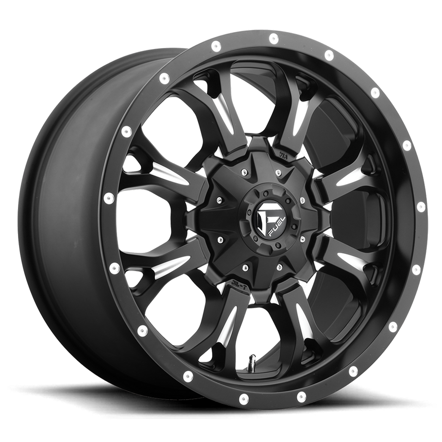 Fuel D517 KRANK 17x9 ET01 5x127/139.7 87.10mm MATTE BLACK MILLED (Load Rated 1134kg)