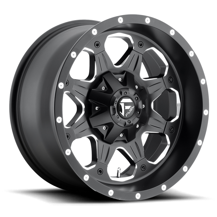 Fuel D534 BOOST 16x8 ET01 5x139.7 108.00mm MATTE BLACK MILLED (Load Rated 1134kg)