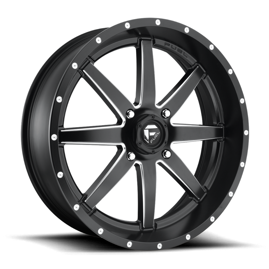 Fuel D538 MAVERICK 22x7 ET13 4x137 110.10mm MATTE BLACK MILLED (Load Rated 454kg)