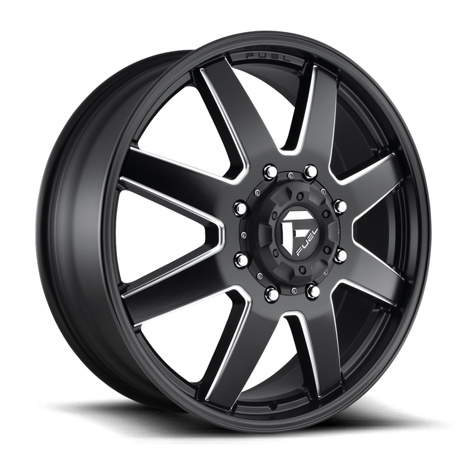 Fuel D538 MAVERICK 24x8.25 ET105 8x170 125.10mm MATTE BLACK MILLED (Load Rated 1361kg)