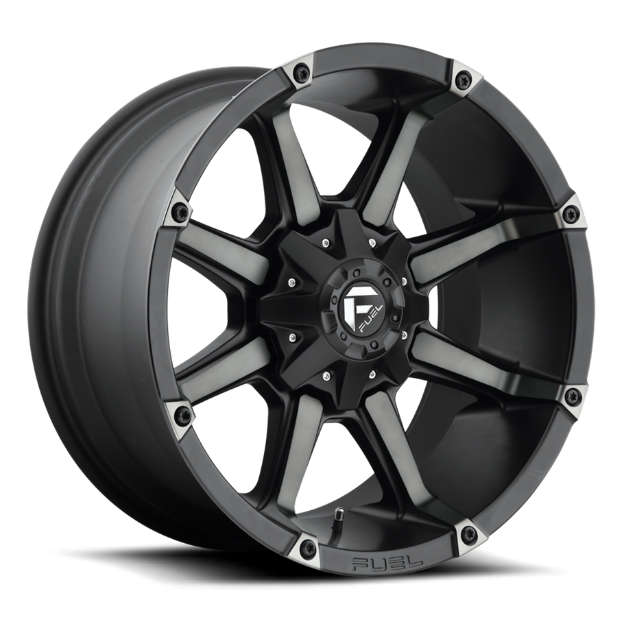 Fuel D556 COUPLER 20x9 ET20 8x180 124.20mm MATTE BLACK DOUBLE DARK TINT (Load Rated 1587kg)