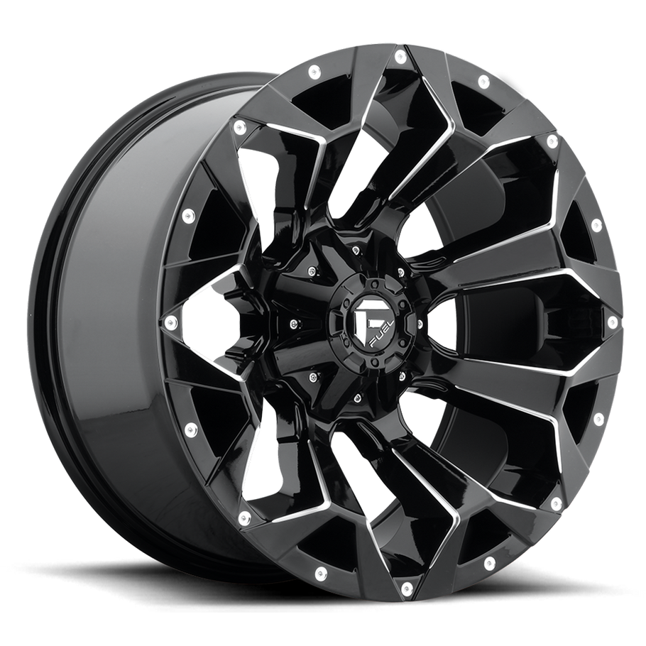 Fuel D576 ASSAULT 17x9 ET01 5x114.3/127 78.10mm GLOSS BLACK MILLED (Load Rated 1134kg)