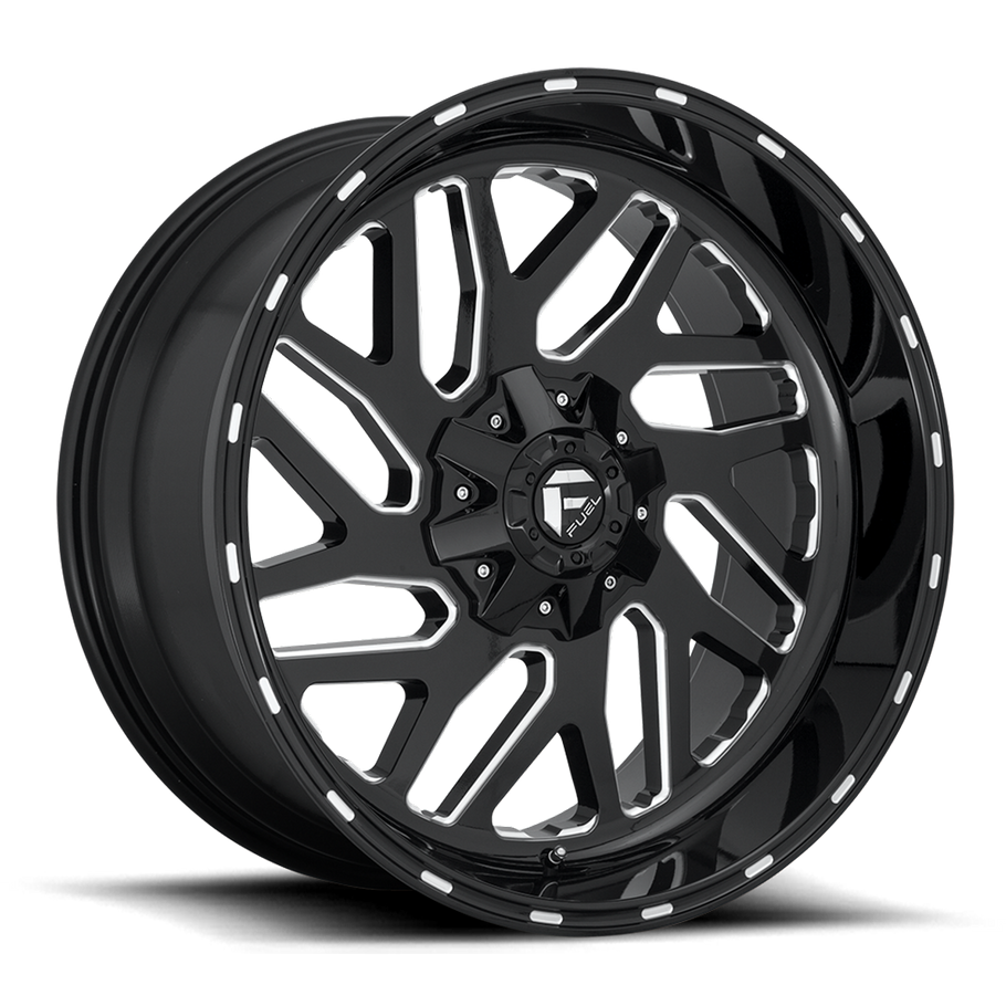 Fuel D581 TRITON 20x10 ET-19 6x135/139.7 106.10mm GLOSS BLACK MILLED (Load Rated 1134kg)