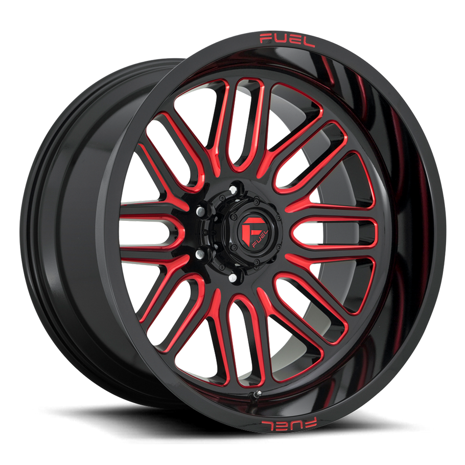 Fuel D663 IGNITE 22x10 ET-18 5x127 78.10mm GLOSS BLACK RED TINTED CLEAR (Load Rated 1043kg)