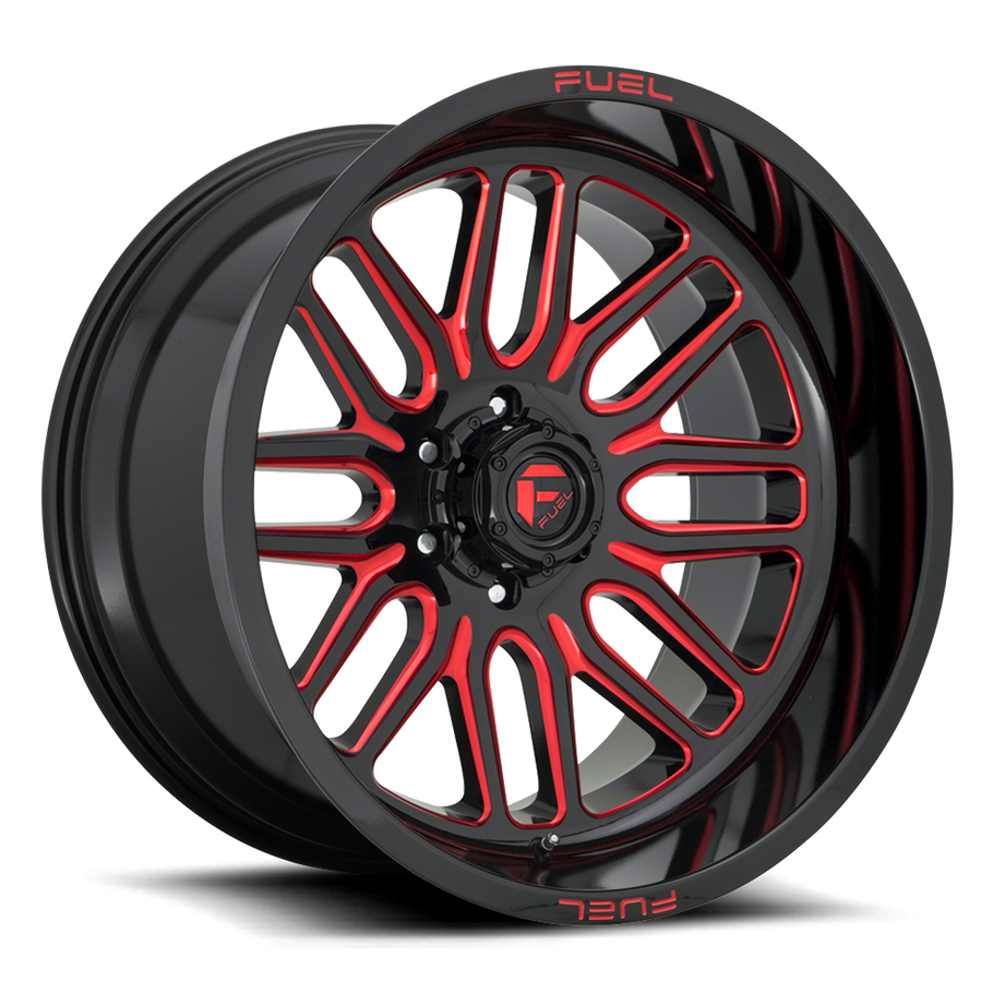 Fuel D663 IGNITE 22x12 ET-43 6x135 87.10mm GLOSS BLACK RED TINTED CLEAR (Load Rated 1043kg)