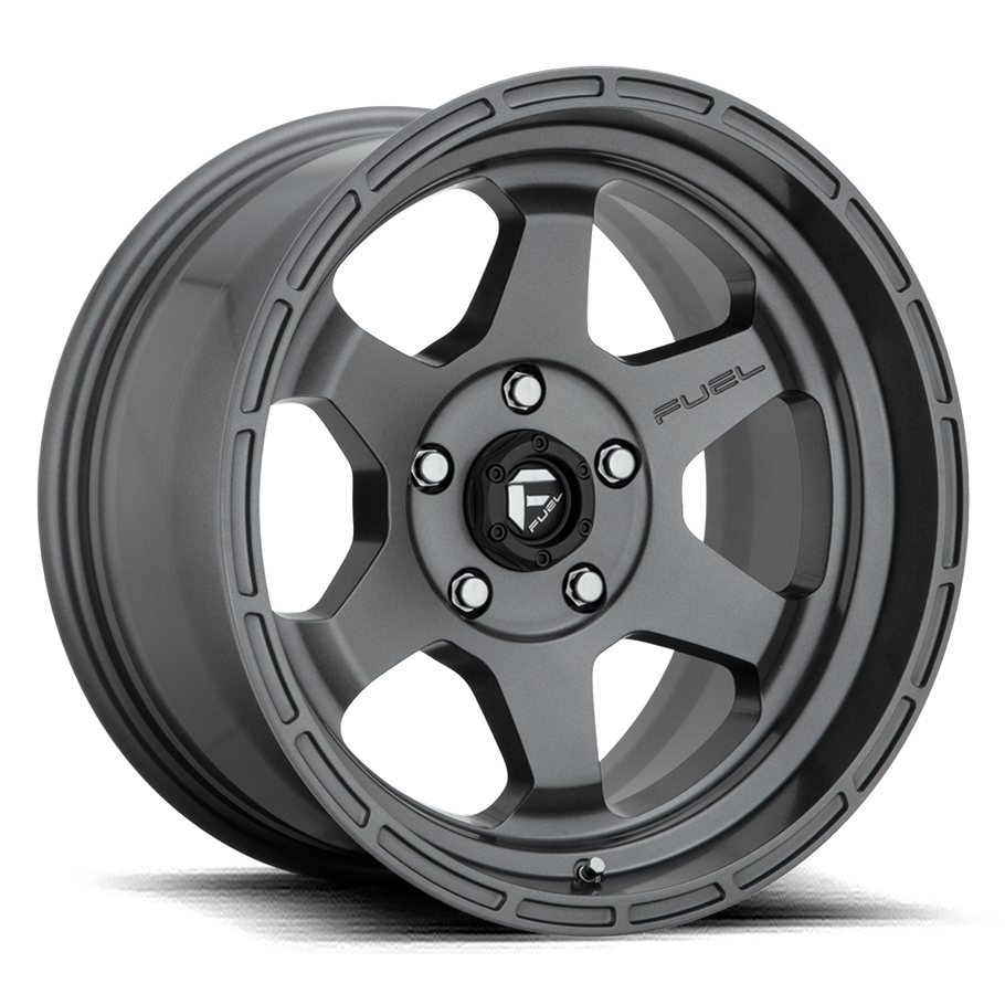 Fuel D665 SHOK 17x10 ET-18 6x139.7 106.10mm MATTE GUN METAL (Load Rated 1134kg)