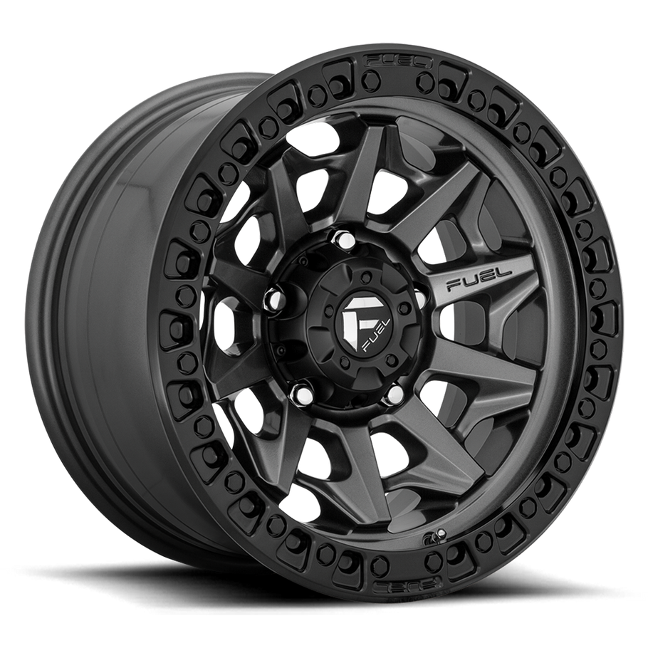 Fuel D716 COVERT 17x8.5 ET14 6x139.7 106.10mm MATTE GUN METAL BLACK BEAD RING (Load Rated 1134kg)