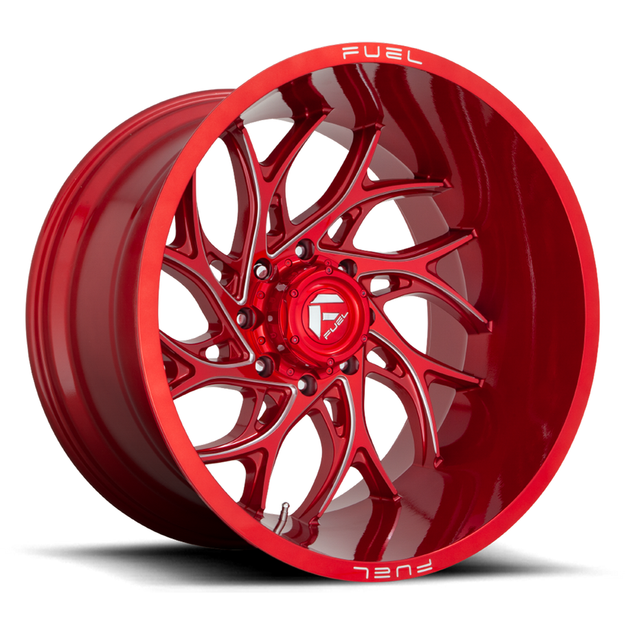 Fuel D742 RUNNER 20x10 ET-18 8x165.1 125.10mm CANDY RED MILLED (Load Rated 1678kg)