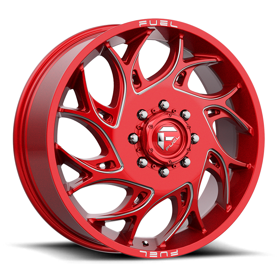 Fuel D742 RUNNER 20x8.25 ET105 8x200 142.00mm CANDY RED MILLED (Load Rated 1361kg)
