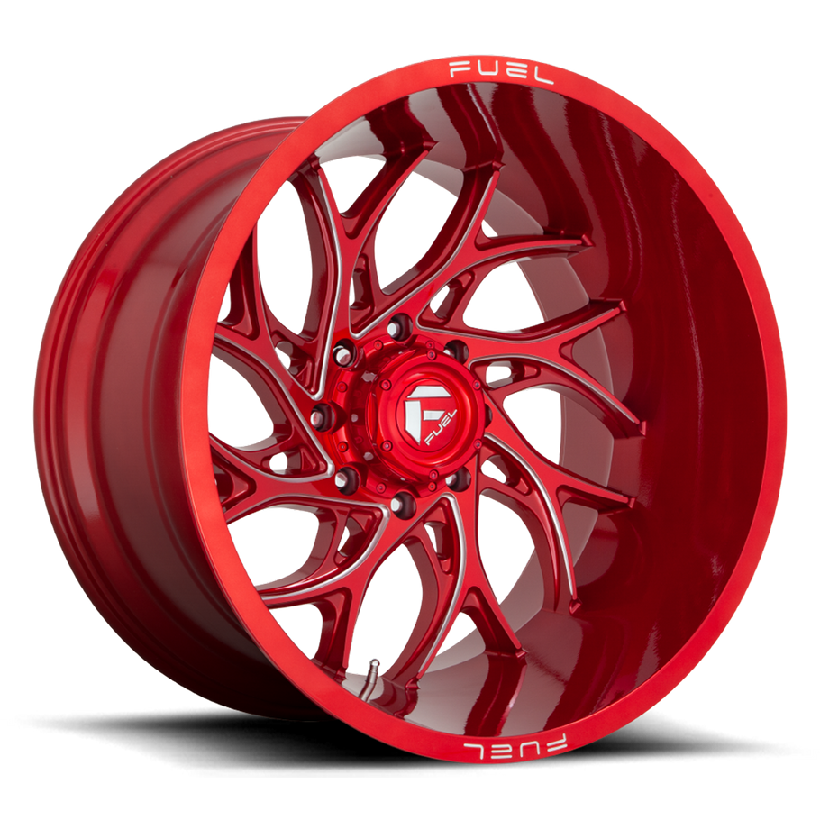 Fuel D742 RUNNER 26x14 ET-75 8x180 124.20mm CANDY RED MILLED (Load Rated 1678kg)