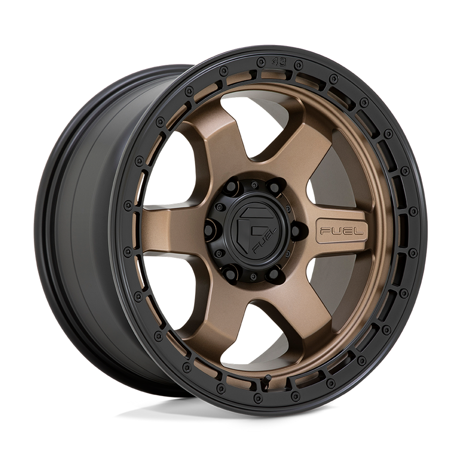 Fuel D751 BLOCK 18x9 ET20 6x114.3 66.06mm MATTE BRONZE W/ BLACK RING (Load Rated 1134kg)