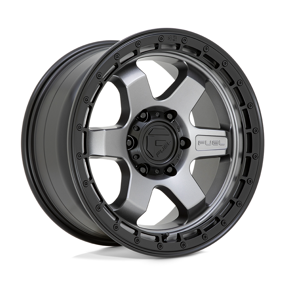 Fuel D752 BLOCK 18x9 ET20 6x120 67.06mm MATTE GUNMETAL W/ BLACK RING (Load Rated 1134kg)