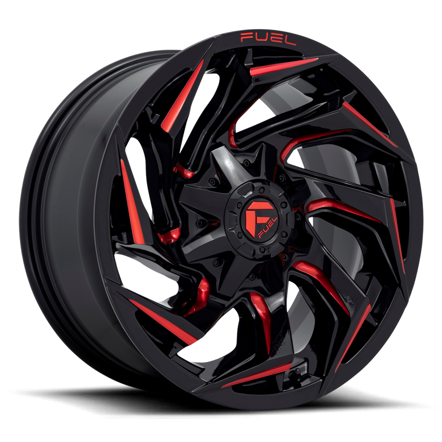 Fuel D755 REACTION 18x9 ET-12 8x170 125.10mm GLOSS BLACK MILLED W/ RED TINT (Load Rated 1678kg)