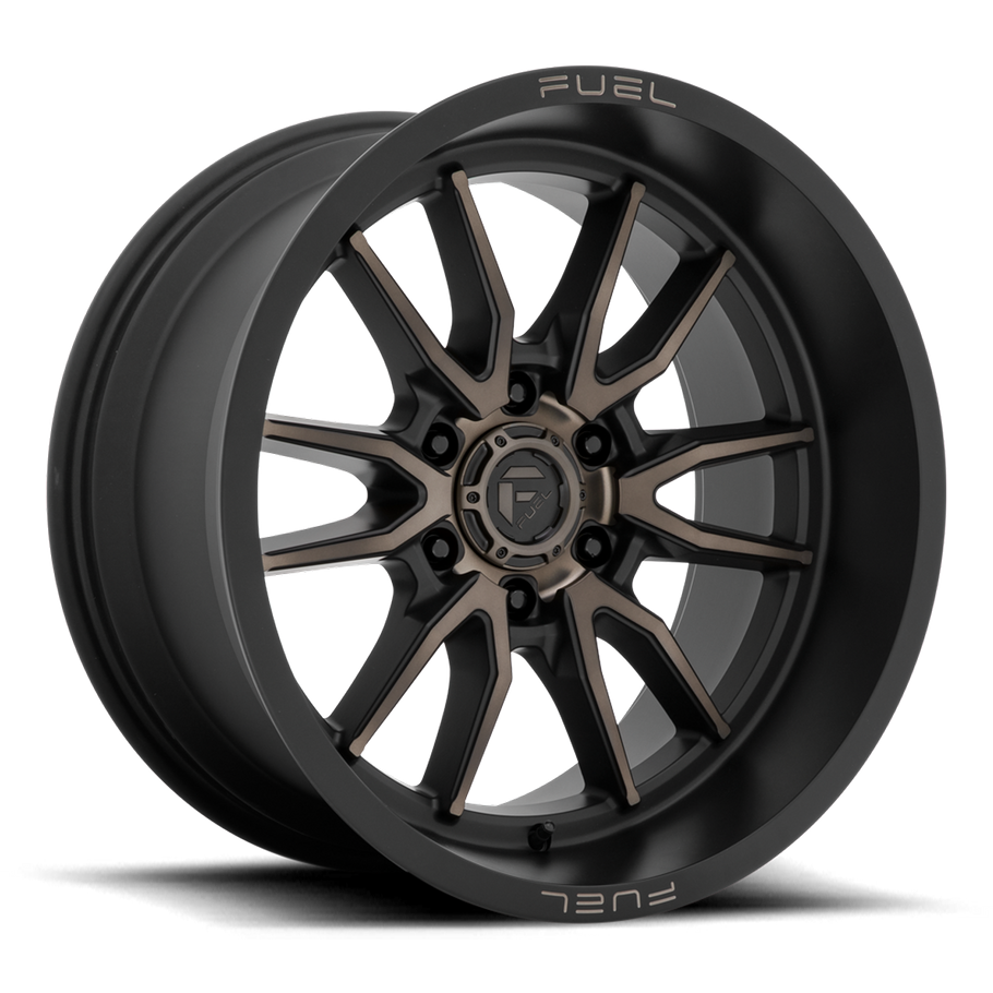 Fuel D762 CLASH 17x9 ET-12 6x139.7 106.10mm MATTE BLACK DOUBLE DARK TINT (Load Rated 1134kg)