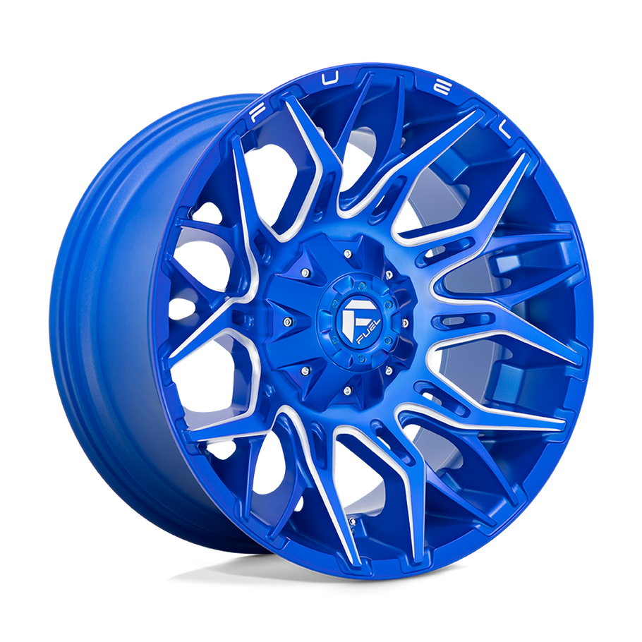 Fuel D770 TWITCH 22x12 ET-44 5x139.7/150 110.10mm ANODIZED BLUE MILLED (Load Rated 1134kg)