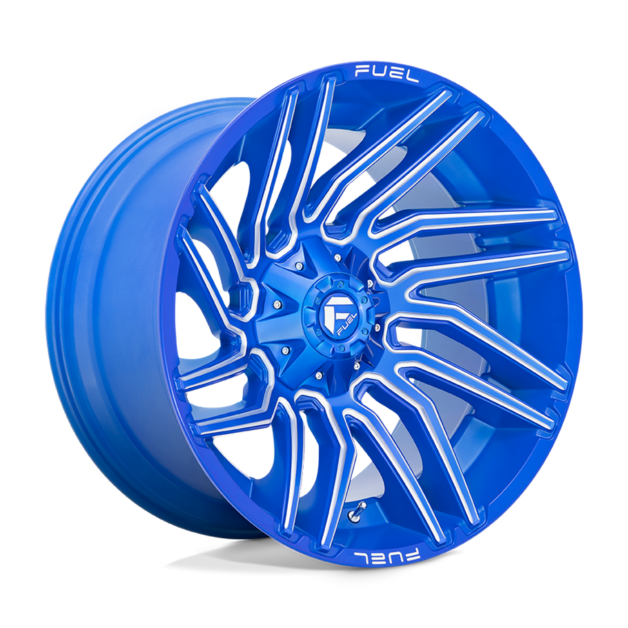Fuel D774 TYPHOON 22x12 ET-44 8x170 125.10mm ANODIZED BLUE MILLED (Load Rated 1678kg)