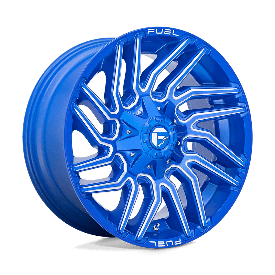 Fuel D774 TYPHOON 22x12 ET-44 8x165.1 125.10mm ANODIZED BLUE MILLED (Load Rated 1678kg)
