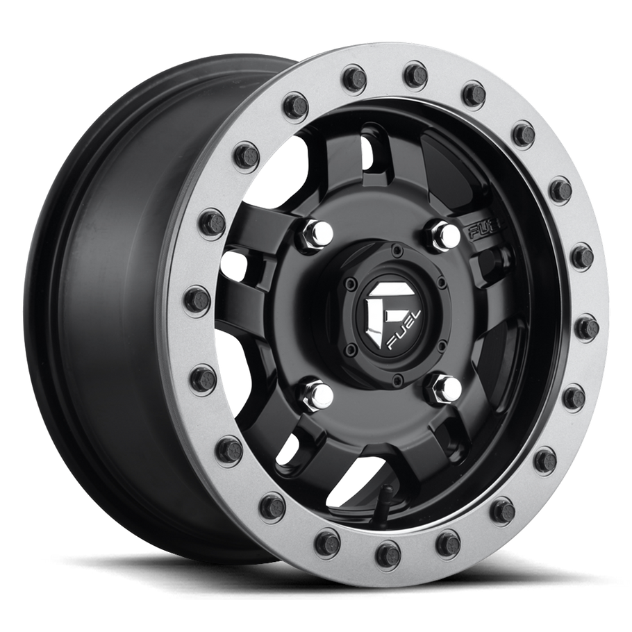 Fuel D917 ANZA BEADLOCK 15x7 ET13 4x110 79.40mm MATTE BLACK (Load Rated 454kg)