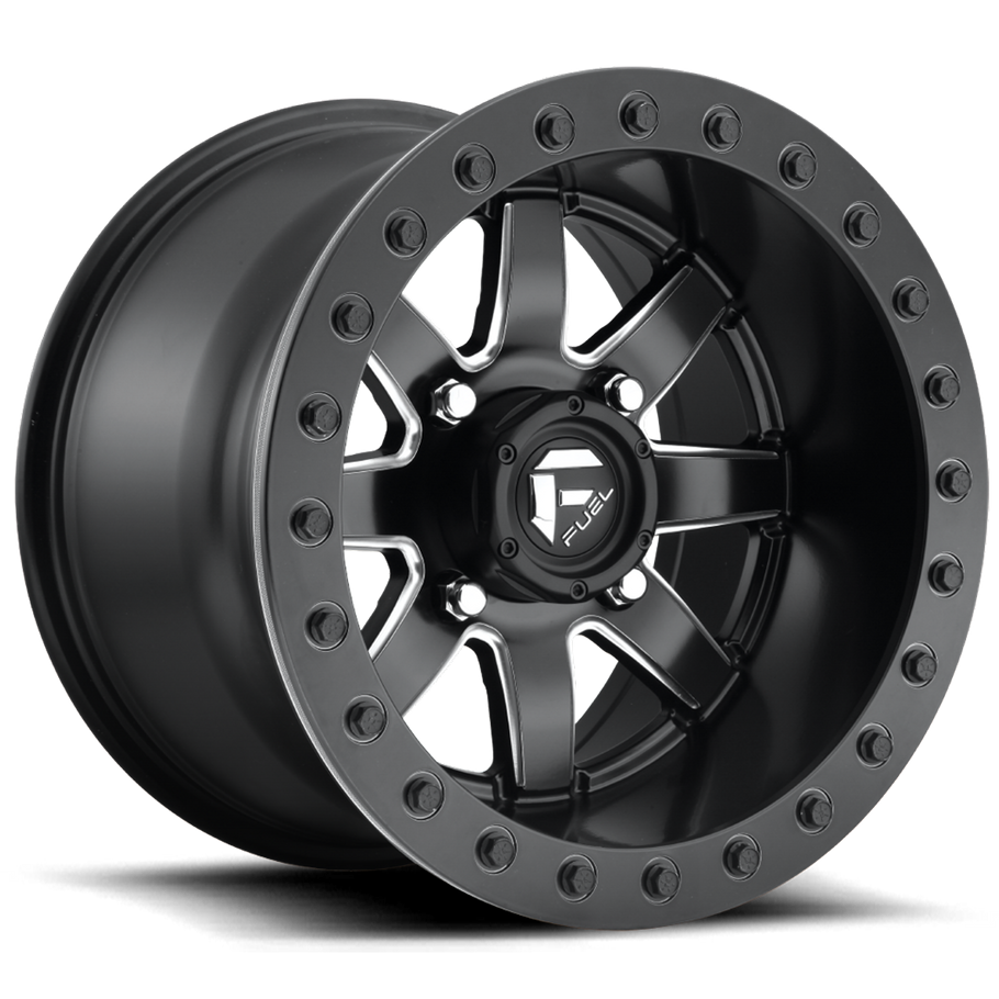 Fuel D928 MAVERICK BEADLOCK 14x10 ET0 4x156 132.00mm MATTE BLACK (Load Rated 454kg)