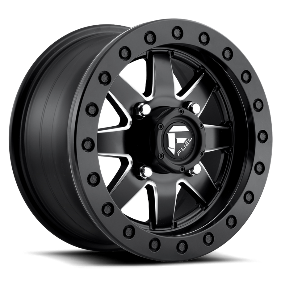 Fuel D938 MAVERICK BEADLOCK 18x7 ET38 4x137 110.10mm MATTE BLACK MILLED (Load Rated 454kg)